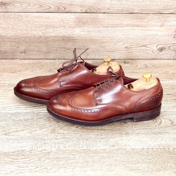 * NIB * $345 Allen Edmonds NOMAD Short Wing 8.5 D Coffee * add $15 new Trees - Picture 7 of 13